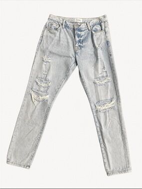 FRAME Le Garçon Jeans Light Wash Straight Slim Boyfriend Denim Size 26